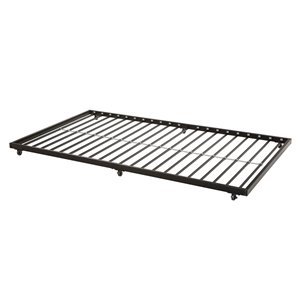 Twin Roll-Out Trundle Bed Frame - Black