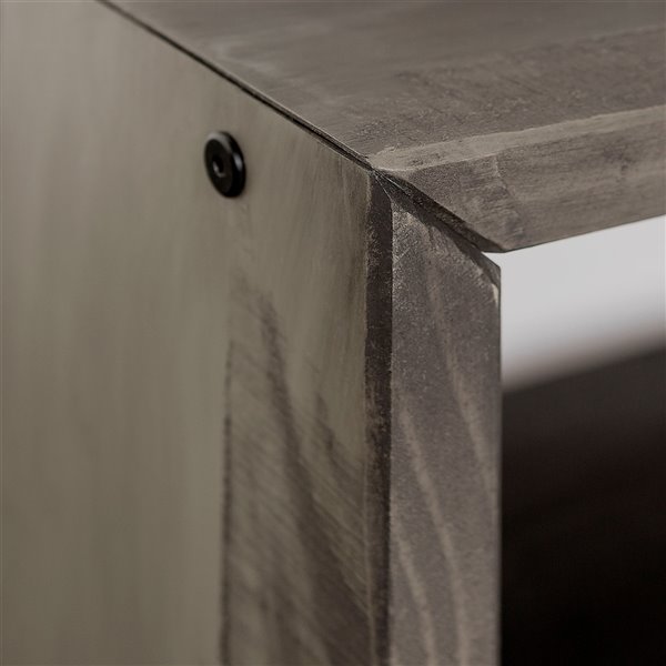 42-in Solid Rustic Reclaimed Wood Entry Bench - Gray