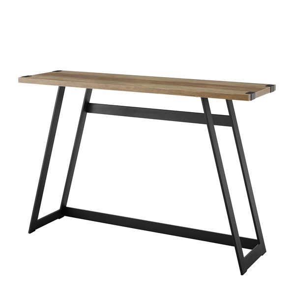 46-in Modern Industrial Entryway Table - Rustic Oak