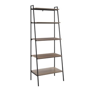 72-in Industrial Ladder Bookcase - Mocha