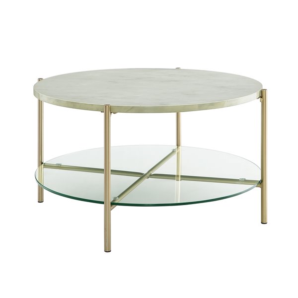 Mid Century Modern Round Painted Glass Top Coffee Table Chairish