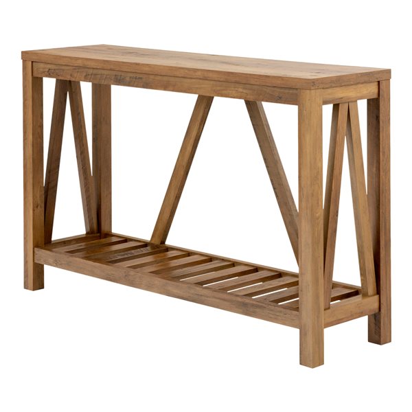 52-in A-Frame Rustic Entry Console Table - Rustic Oak