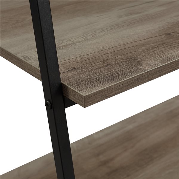 WALKER EDISON 72in Industrial Ladder Bookcase Grey Wash LWS72ARLDGW