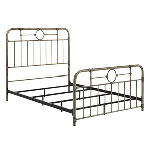Modern Queen Size Bed - Bronze