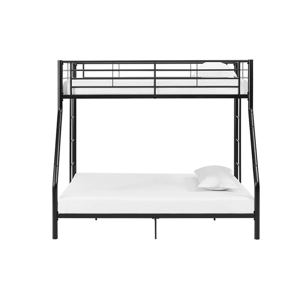 black metal twin over full bunk bed