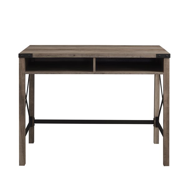 Gray wash online wood desk