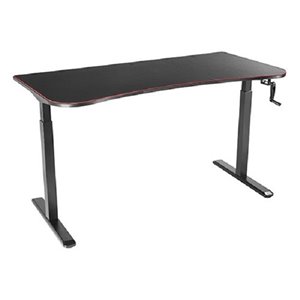 Bureau de jeu réglable en hauteur TygerClaw, 48,8 po x 63 po, noir