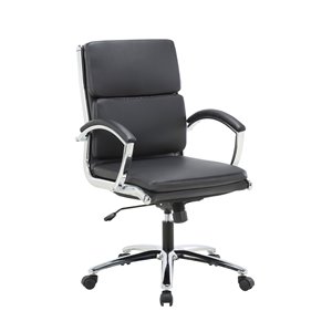 TygerClaw Executive Mid-Back Chair - Black