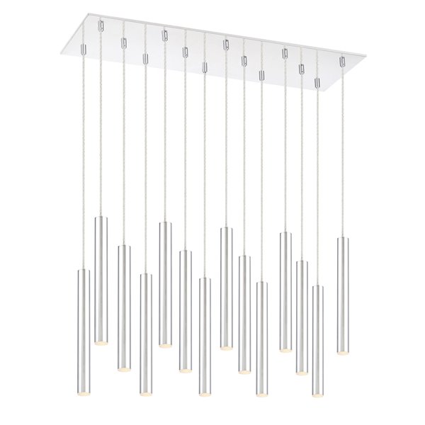 Z-Lite Forest 14 Light Island/Billiard - 32.25 in x 12 in - Chrome