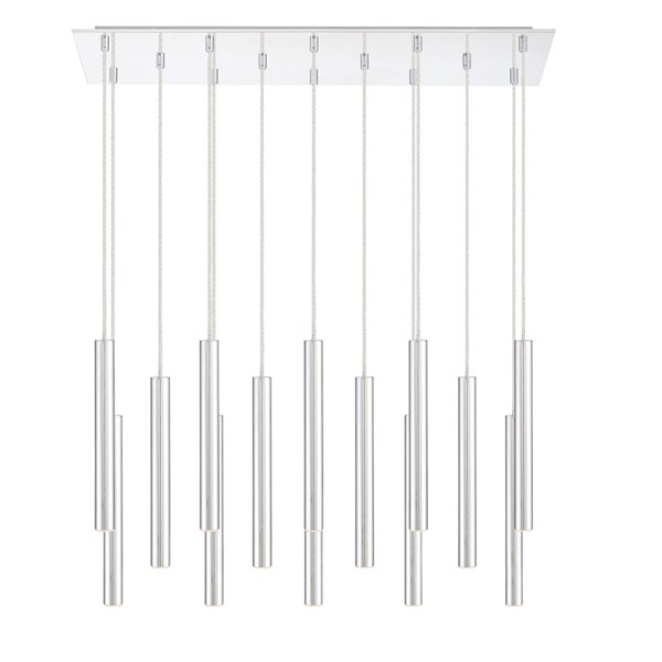 Z-Lite Forest 14 Light Island/Billiard - 32.25 in x 12 in - Chrome