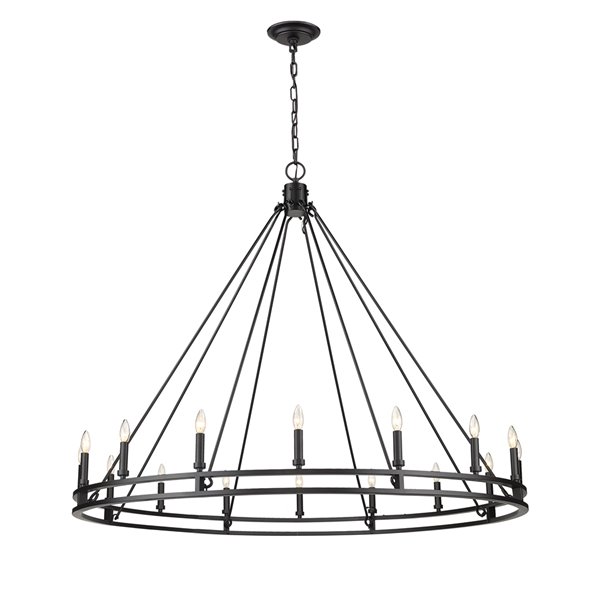 Z-Lite Dennison 16 Light Chandelier - 60.25-in x 49.25-in