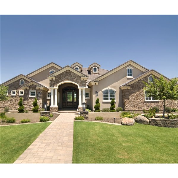 Z-Lite Jordan 1 Light Outdoor Post Mountable Fixture - Square Base - 8-in x 16.75-in - Black/Seedy Glass