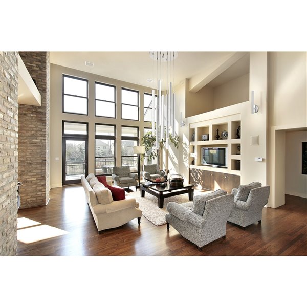 Z-Lite Forest 9 Light Island/Billiard - 16 in x 24 in - Chrome