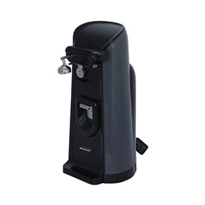 Brentwood Electric Can Opener with Knife Sharpener & Bottle Opener - Black