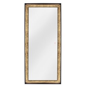 Dyconn Faucet Apollo LED Mirror in Gold Leaf - Rectangular - 28-in x 64-in