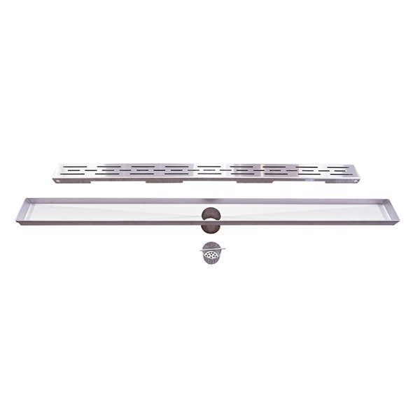 Boann Linear Shower Drain - 36-in - Stainless Steel