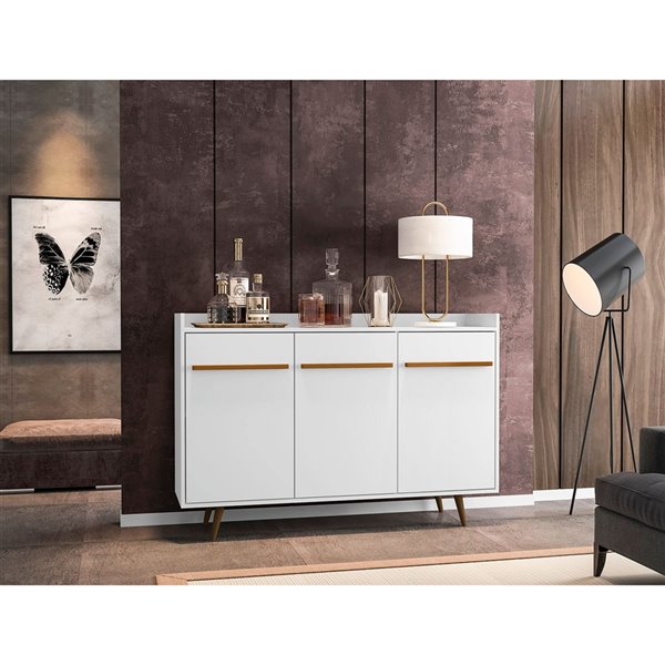 Manhattan Comfort Bradley Buffet - 53.54-in - White