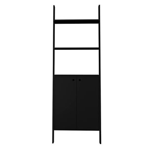 Manhattan Comfort Cooper Ladder Display Cabinet - 24.8-in x 72.04-in - Black