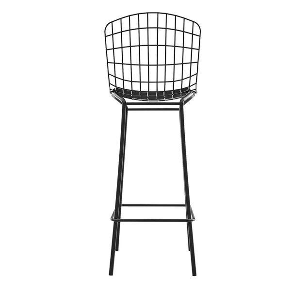 Manhattan Comfort Madeline Barstool - 27.95-in - Black