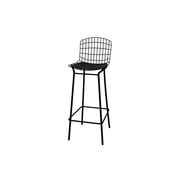 Manhattan Comfort Madeline Barstool - 27.95-in - Black