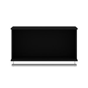 Manhattan Comfort Rockefeller Floating Hanging Closet - 35.24-in - Black