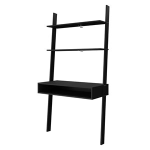 Manhattan Comfort Cooper Ladder Desk - 36.61-in - Black