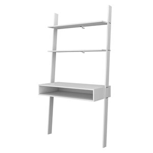 Manhattan Comfort Cooper Ladder Desk - 36.61-in - White