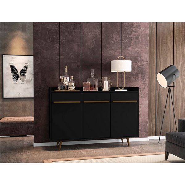 Manhattan Comfort Bradley Buffet - 53.54-in - Black