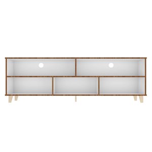 Manhattan Comfort Warren TV Stand - 70.76-in x 22.63-in - White/Oak