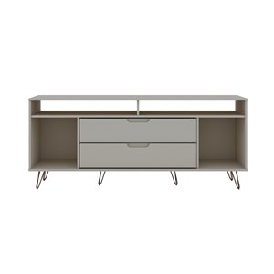Manhattan Comfort Rockefeller TV Stand - 62.99-in x 26.77-in - Off-White