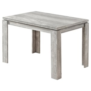 Monarch Dining Table - Grey Reclaimed Wood-Look - 32-in x 48-in
