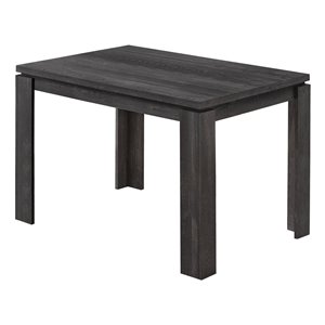 Monarch Dining Table - Black Reclaimed Wood-Look - 32-in x 48-in