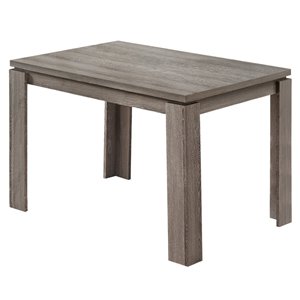 Table salle à manger Monarch, taupe foncé, 32 pox 48 po