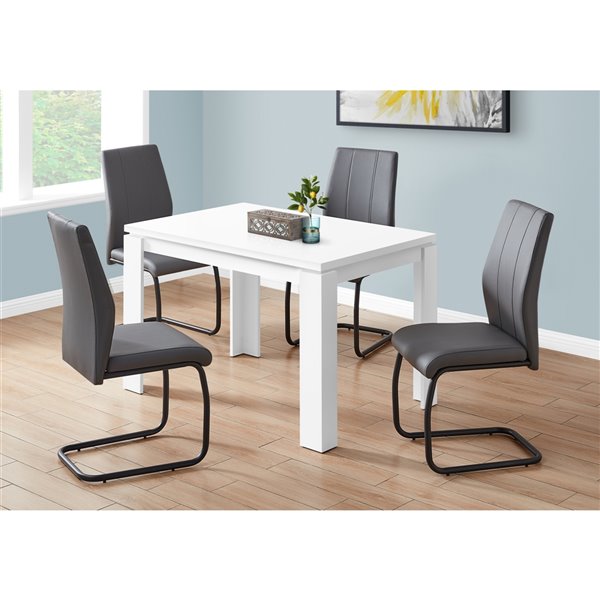 Monarch Dining Table - White - 32-in x 48-in