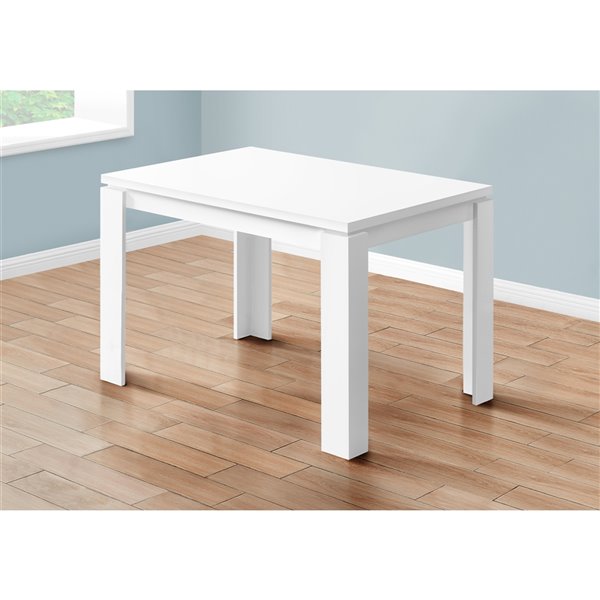 Monarch Dining Table - White - 32-in x 48-in