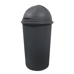 Modern Homes 55L Roll Top Bin - Grey