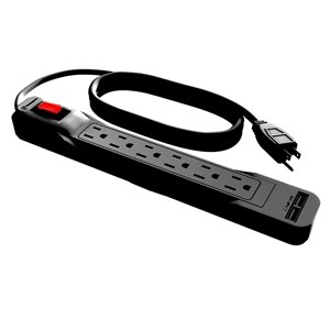 Westinghouse 6-Outlet Power Strip With 2 USB - 2.5-foot power cord