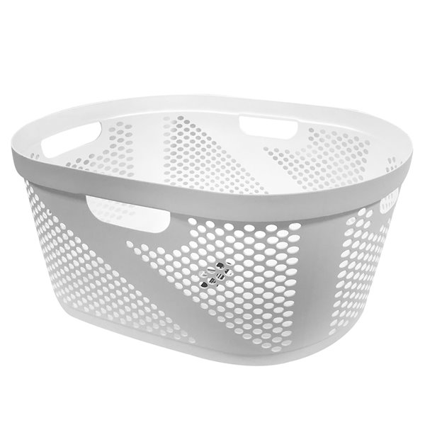 Modern Homes Laundry Basket 40 L - White