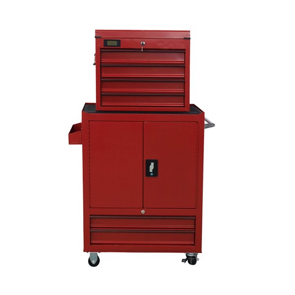 Toolmaster 6 Drawer Tool Chest Tower - Red - 3-in caster wheels - 18-in x 36-in x 30.5-in 99803