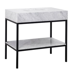 Ensemble meuble-lavabo de salle de bain Sunjoy à évier ovale simple, 36 po