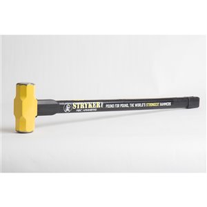 ABC Hammers Steel Reinforced Rubber Handle Hammer - 8 lbs -  24-in
