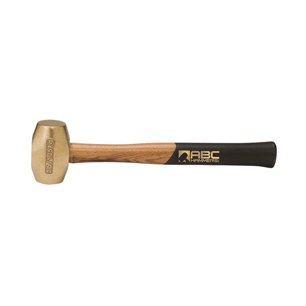 ABC Hammers Steel Reinforced Striking Hammer - 3 lbs