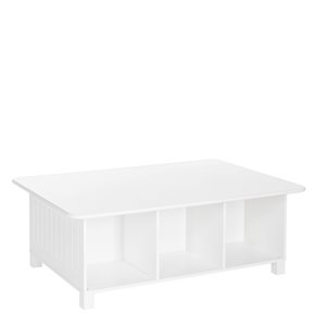 RiverRidge Home Kids 6-Cubby Storage Activity Table - 28-in x 40.13-in x 14.38-in - White