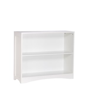 RiverRidge Home Kids 2-Shelf Horizontal Bookcase - 11-in x 33.5-in x 27.75-in - White