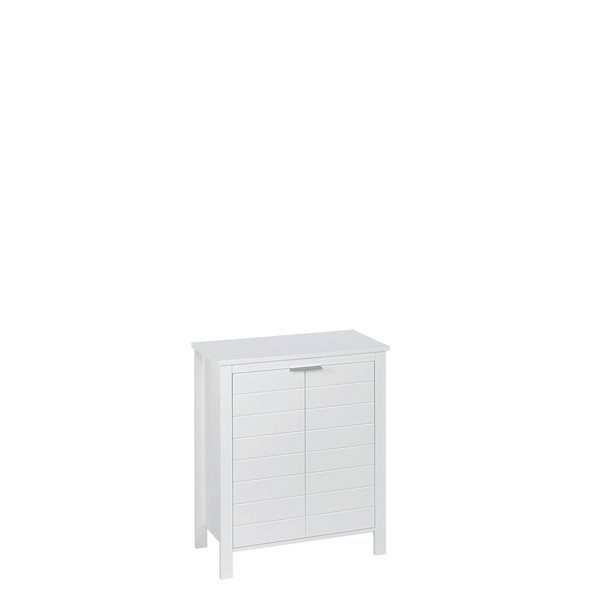 RiverRidge Home Madison Two Door Floor Cabinet - MDF - 11.81-in  x 23.63-in  x 27.56-in - White