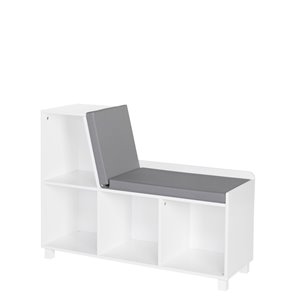 RiverRidge Home Book Nook Collection Kids Storage Bench with Cubbies - 12.38-in x 35-in x 26.5-in - White