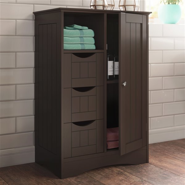 RiverRidge Home Ashland 1-Door/3-Drawer Floor Cabinet - MDF - 13.39-in ...