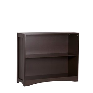 RiverRidge Home Kids 2-Shelf Horizontal Bookcase - 11-in x 33.5-in x 27.75-in - Espresso