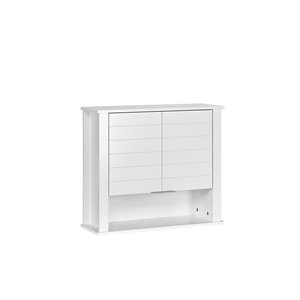 RiverRidge Home Madison Two-Door Wall Cabinet - 7.88-in x 22.88-in x 19.88-in - White