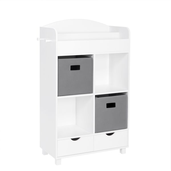 RiverRidge Home Book Nook Kids Cubby Storage Cabinet with Bookrack - 23 ...